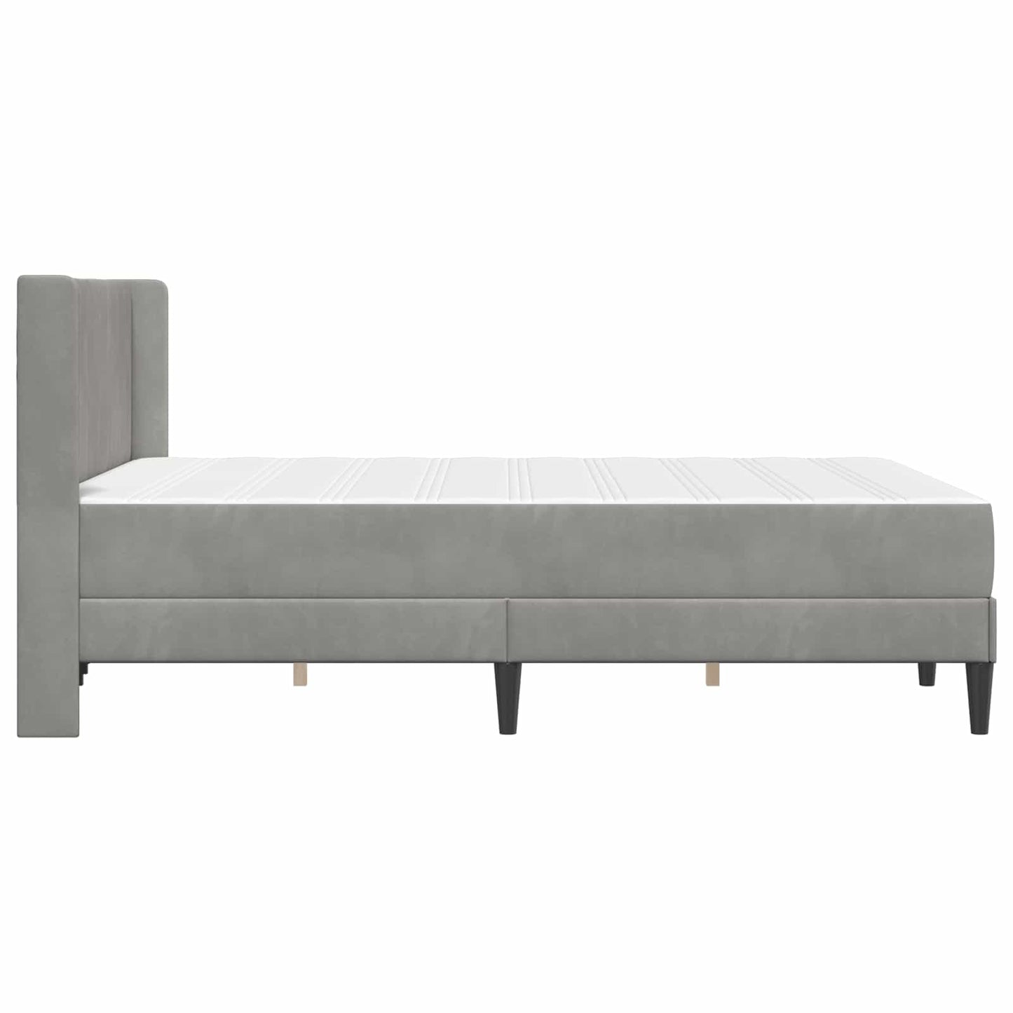 Struttura letto con materasso Grigio Chiaro 140 x 200 cm | homemem39