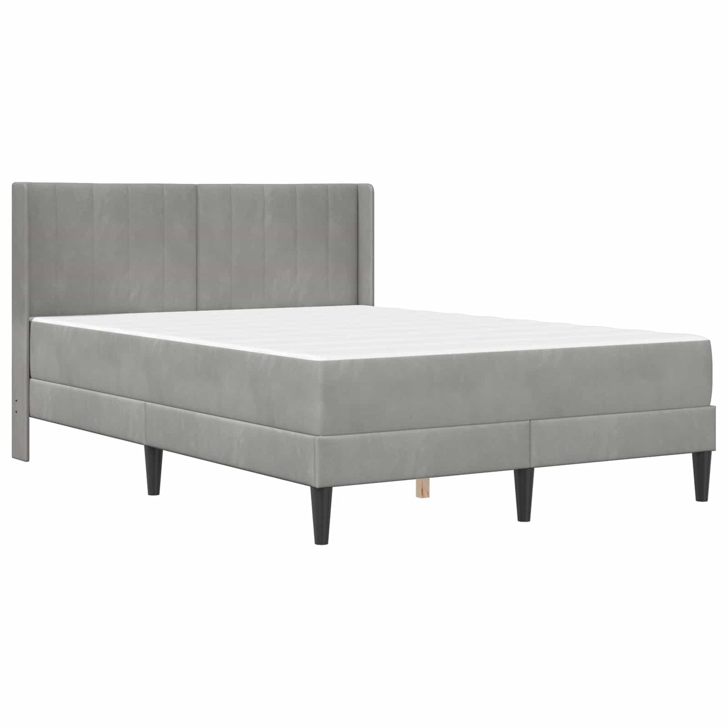 Struttura letto con materasso Grigio Chiaro 160 x 200 cm | homemem39