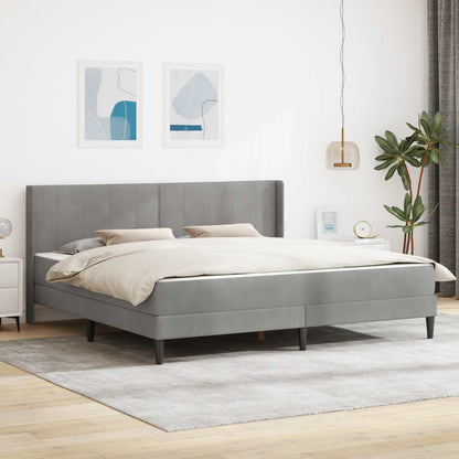 Struttura letto con materasso Grigio Chiaro 180 x 200 cm | homemem39