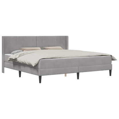 Struttura letto con materasso Grigio Chiaro 180 x 200 cm