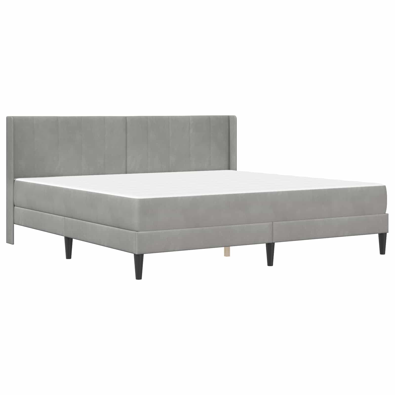 Struttura letto con materasso Grigio Chiaro 180 x 200 cm | homemem39