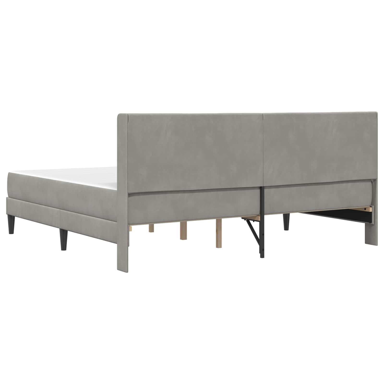 Struttura letto con materasso Grigio Chiaro 180 x 200 cm | homemem39