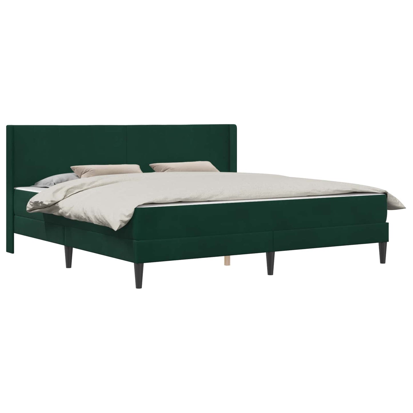 Struttura letto con materasso Verde Scuro 180 x 200 cm Velluto | homemem39