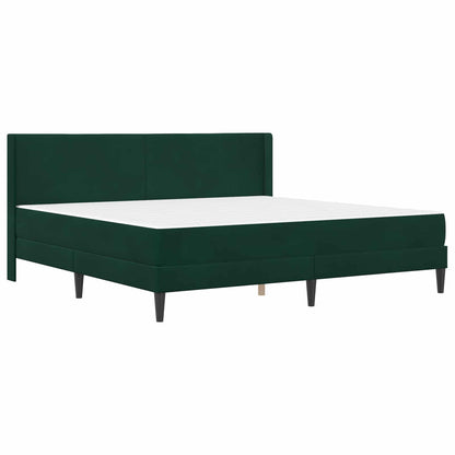 Struttura letto con materasso Verde Scuro 180 x 200 cm Velluto | homemem39