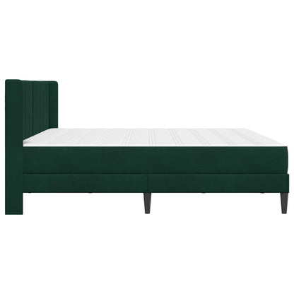 Struttura letto con materasso Verde Scuro 180 x 200 cm Velluto | homemem39
