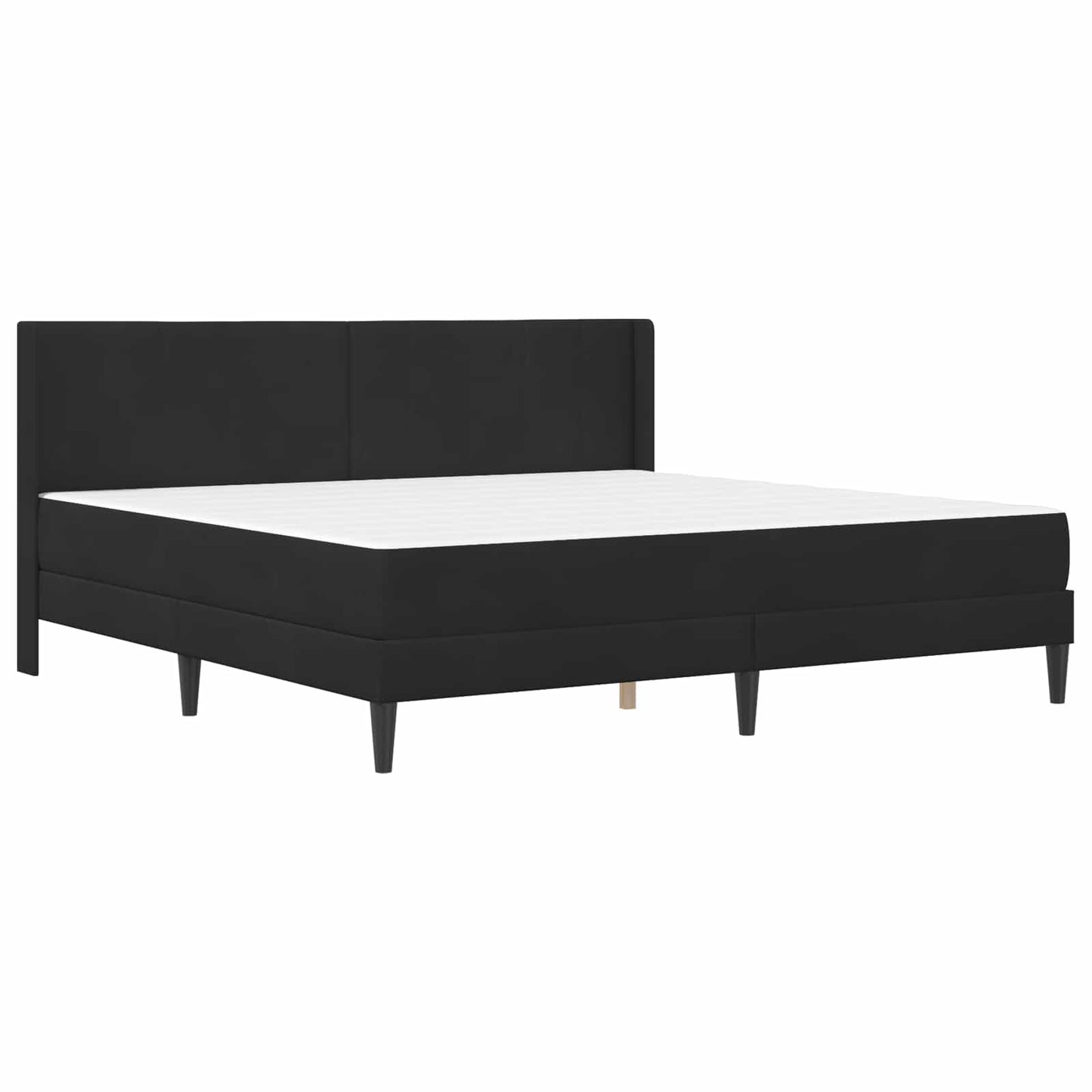 Struttura letto con materasso Nero 180 x 200 cm Velluto | homemem39