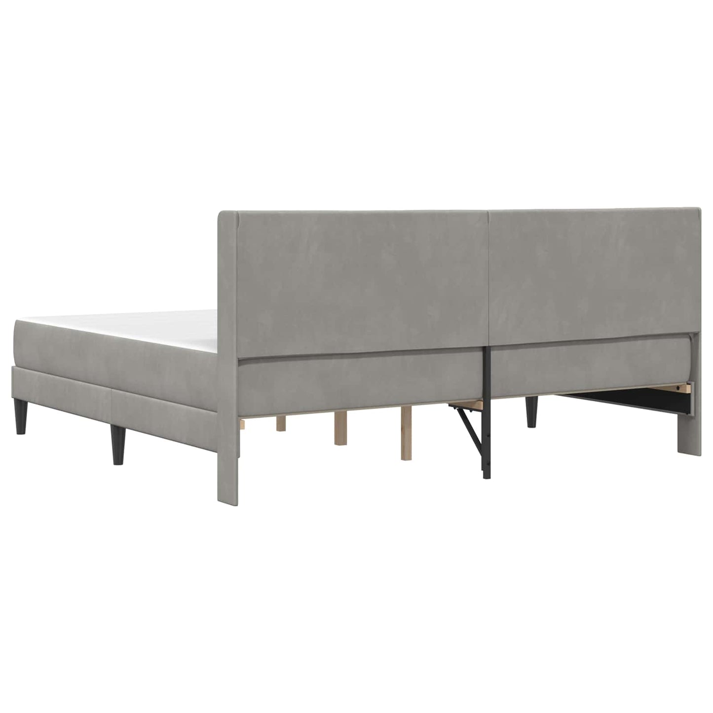 Struttura letto con materasso Grigio Chiaro 200 x 200 cm | homemem39