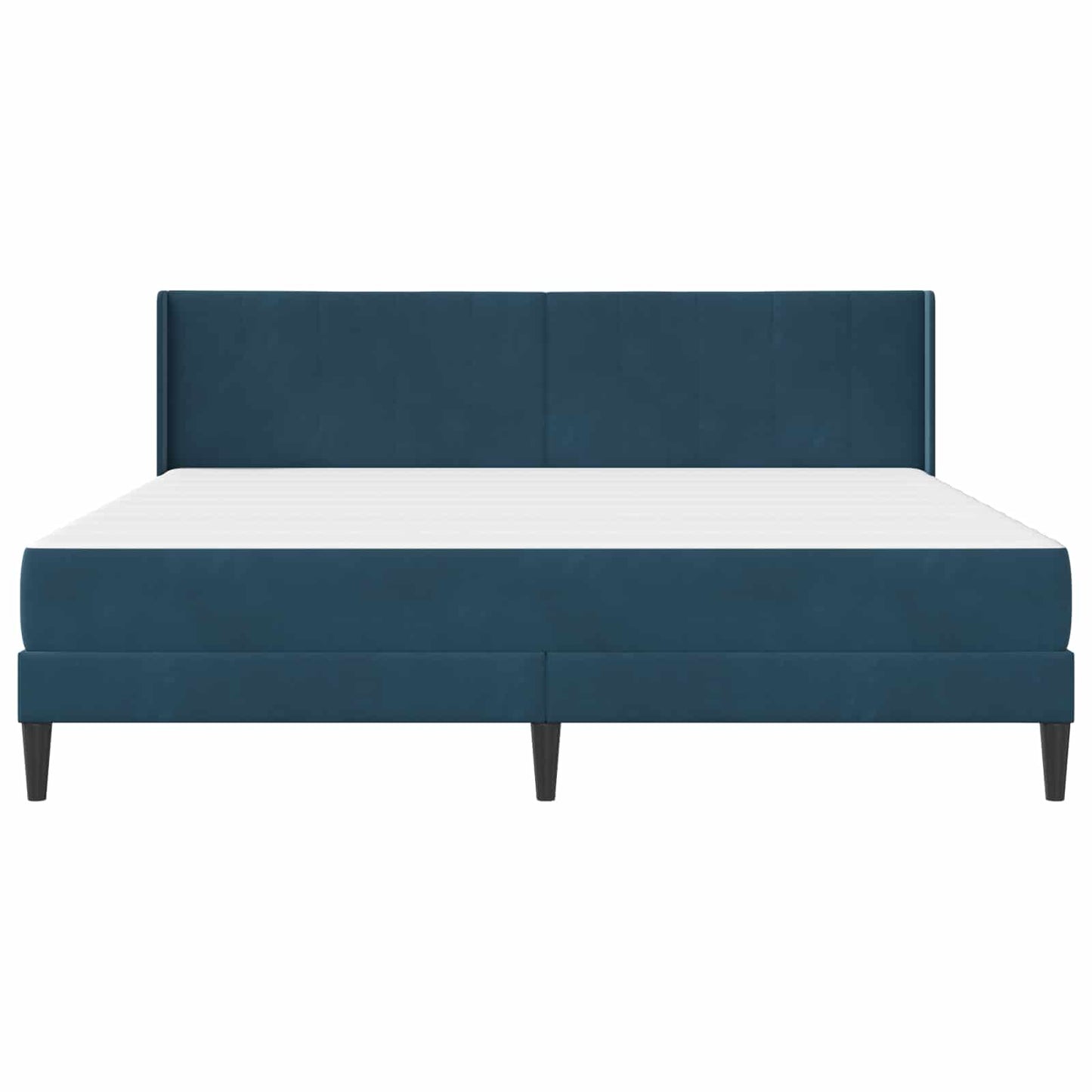 Struttura letto con materasso Blu 200 x 200 cm Velluto | homemem39