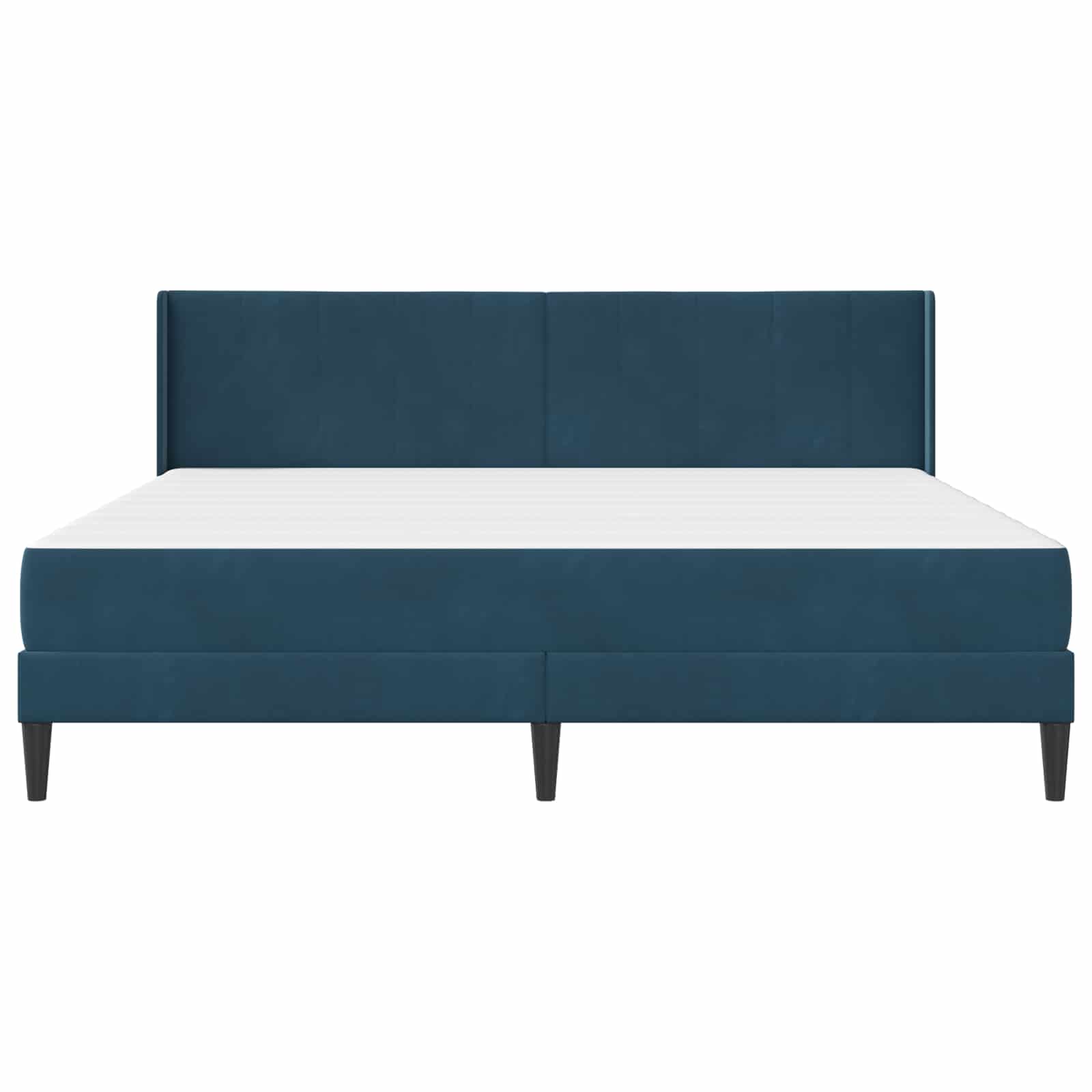 Struttura letto con materasso Blu 200 x 200 cm Velluto | homemem39