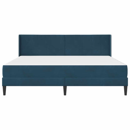 Struttura letto con materasso Blu 200 x 200 cm Velluto | homemem39