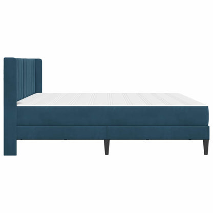 Struttura letto con materasso Blu 200 x 200 cm Velluto | homemem39