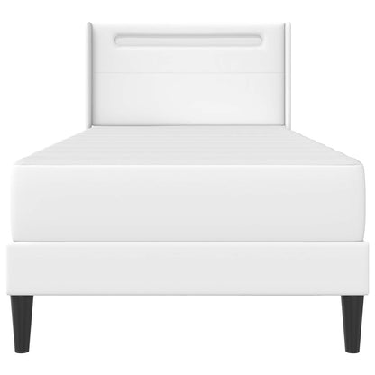 Struttura letto con materasso Bianco 80 x 200 cm Similpelle | homemem39
