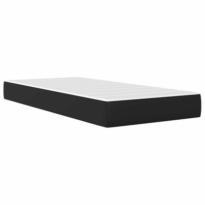 Struttura letto con materasso Nero 90 x 190 cm Similpelle | homemem39