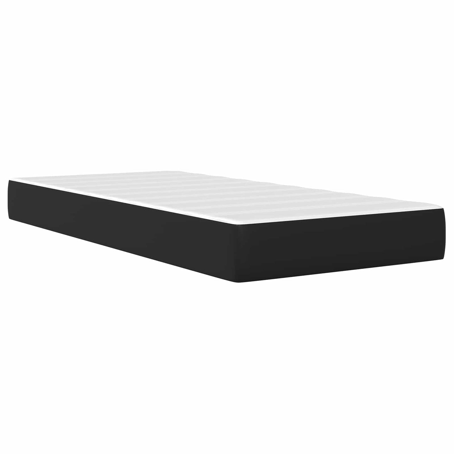 Struttura letto con materasso Nero 90 x 200 cm Similpelle | homemem39