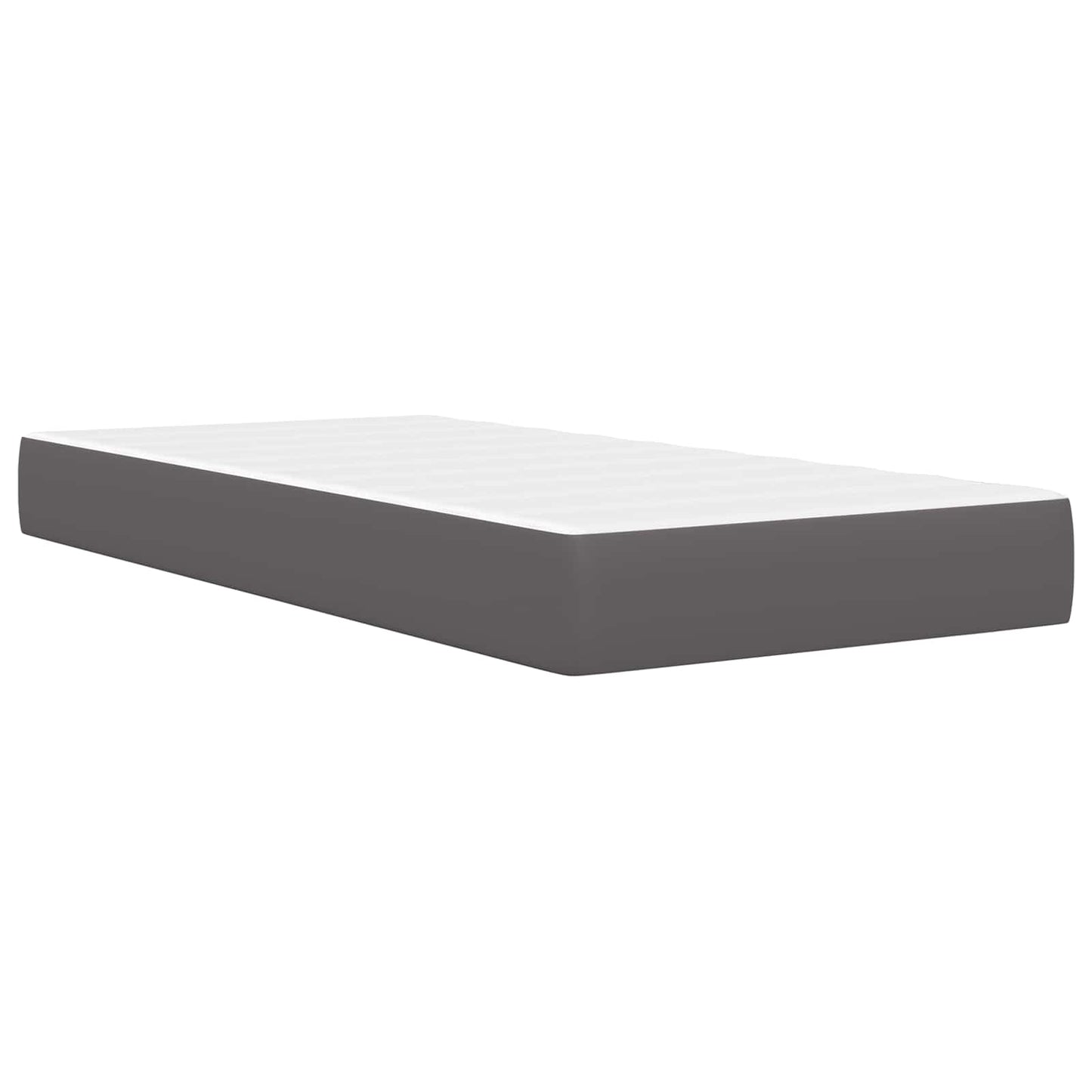Struttura letto con materasso Grigio 100 x 200 cm Similpelle | homemem39