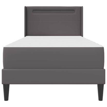 Struttura letto con materasso Grigio 100 x 200 cm Similpelle | homemem39