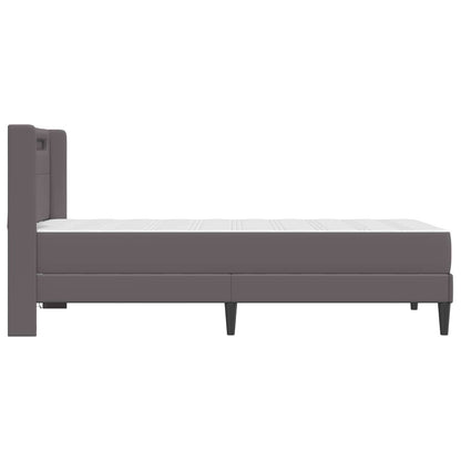 Struttura letto con materasso Grigio 100 x 200 cm Similpelle | homemem39