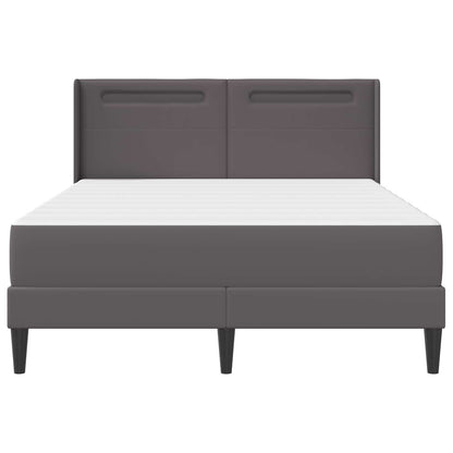 Struttura letto con materasso Grigio 120 x 190 cm Similpelle | homemem39