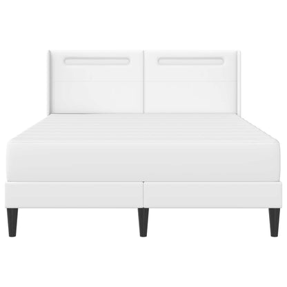 Struttura letto con materasso Bianco 120 x 190 cm Similpelle | homemem39