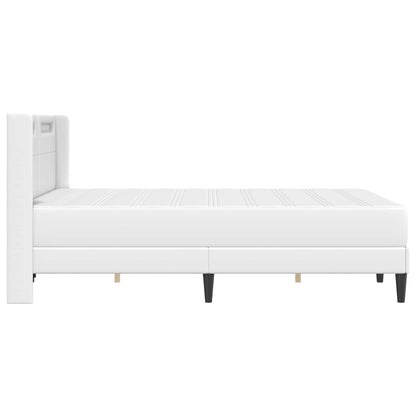 Struttura letto con materasso Bianco 120 x 190 cm Similpelle | homemem39
