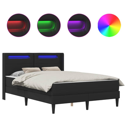Struttura letto con materasso Nero 120 x 200 cm Similpelle | homemem39
