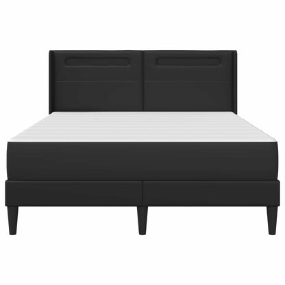 Struttura letto con materasso Nero 140 x 200 cm Similpelle | homemem39