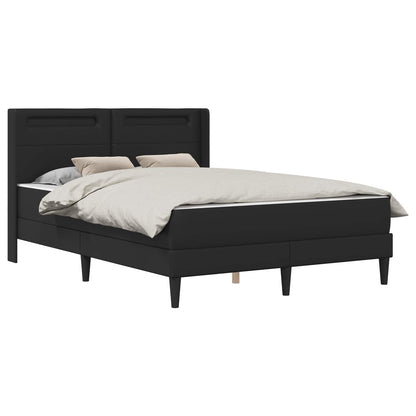Struttura letto con materasso Nero 140 x 200 cm Similpelle | homemem39