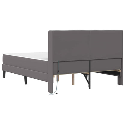 Struttura letto con materasso Grigio 160 x 200 cm Similpelle | homemem39