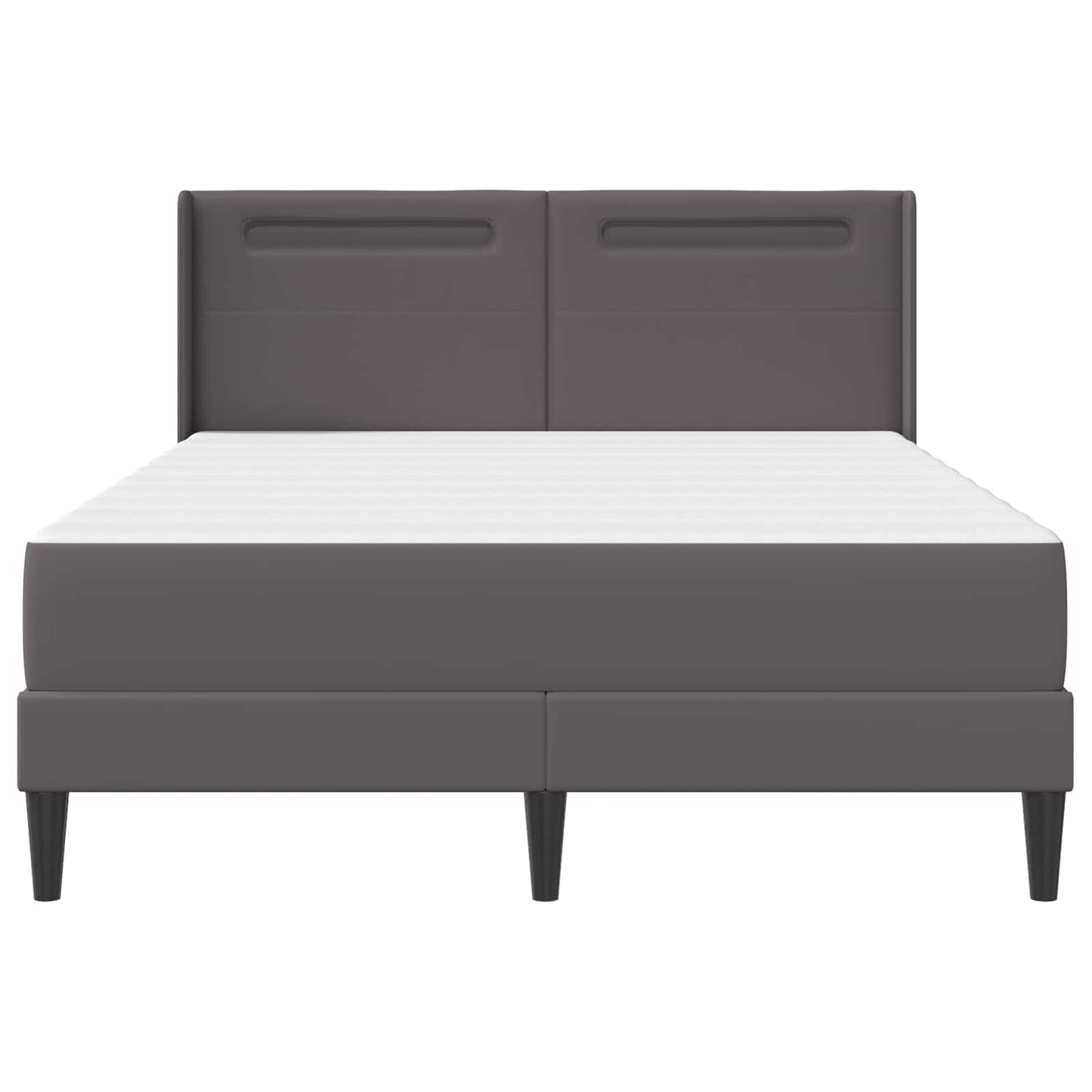 Struttura letto con materasso Grigio 160 x 200 cm Similpelle | homemem39