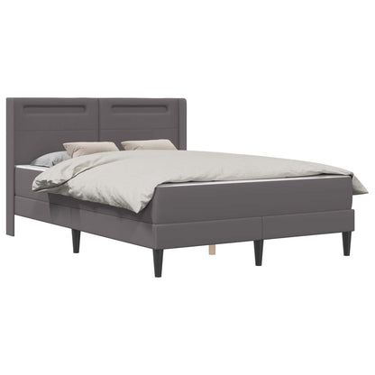 Struttura letto con materasso Grigio 160 x 200 cm Similpelle | homemem39