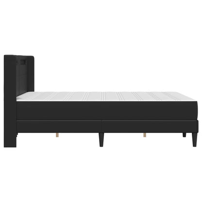 Struttura letto con materasso Nero 160 x 200 cm Similpelle | homemem39
