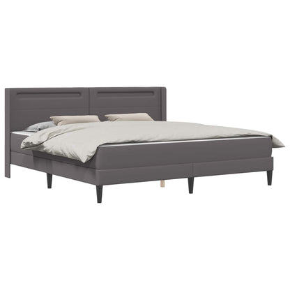 Struttura letto con materasso Grigio 180 x 200 cm Similpelle | homemem39