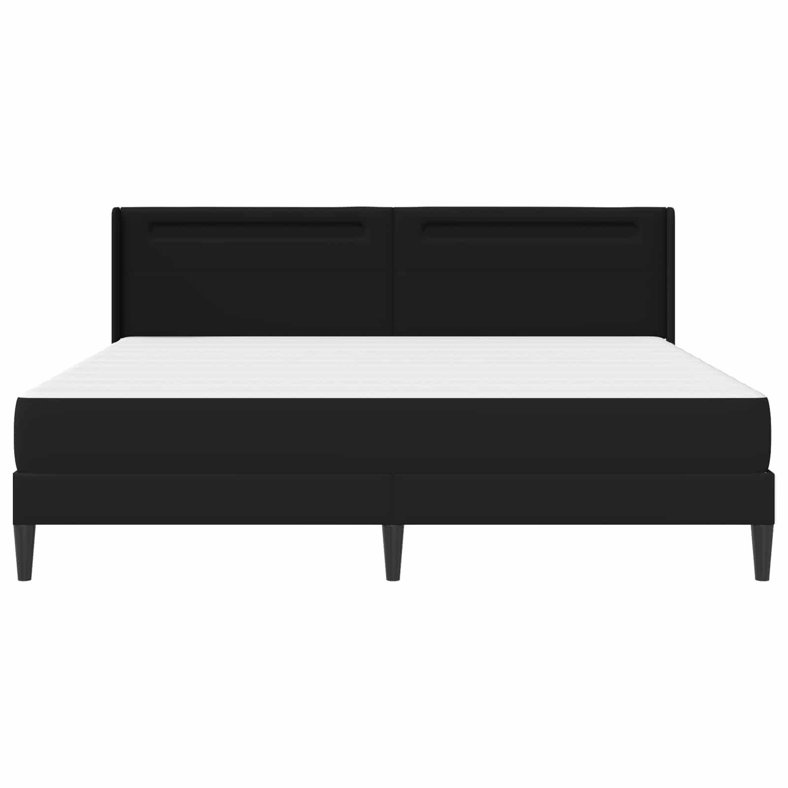 Struttura letto con materasso Nero 180 x 200 cm Similpelle | homemem39