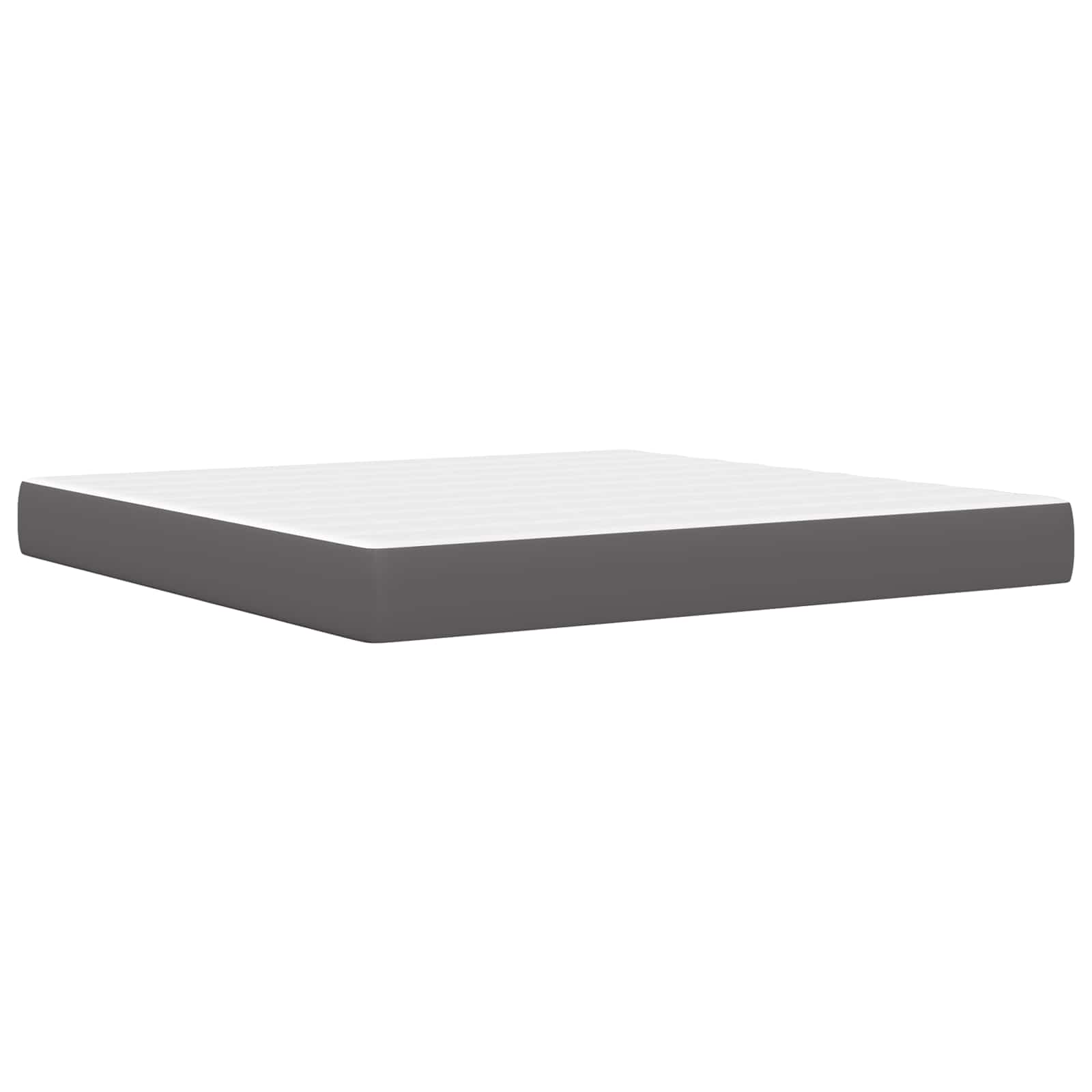Struttura letto con materasso Grigio 200 x 200 cm Similpelle | homemem39