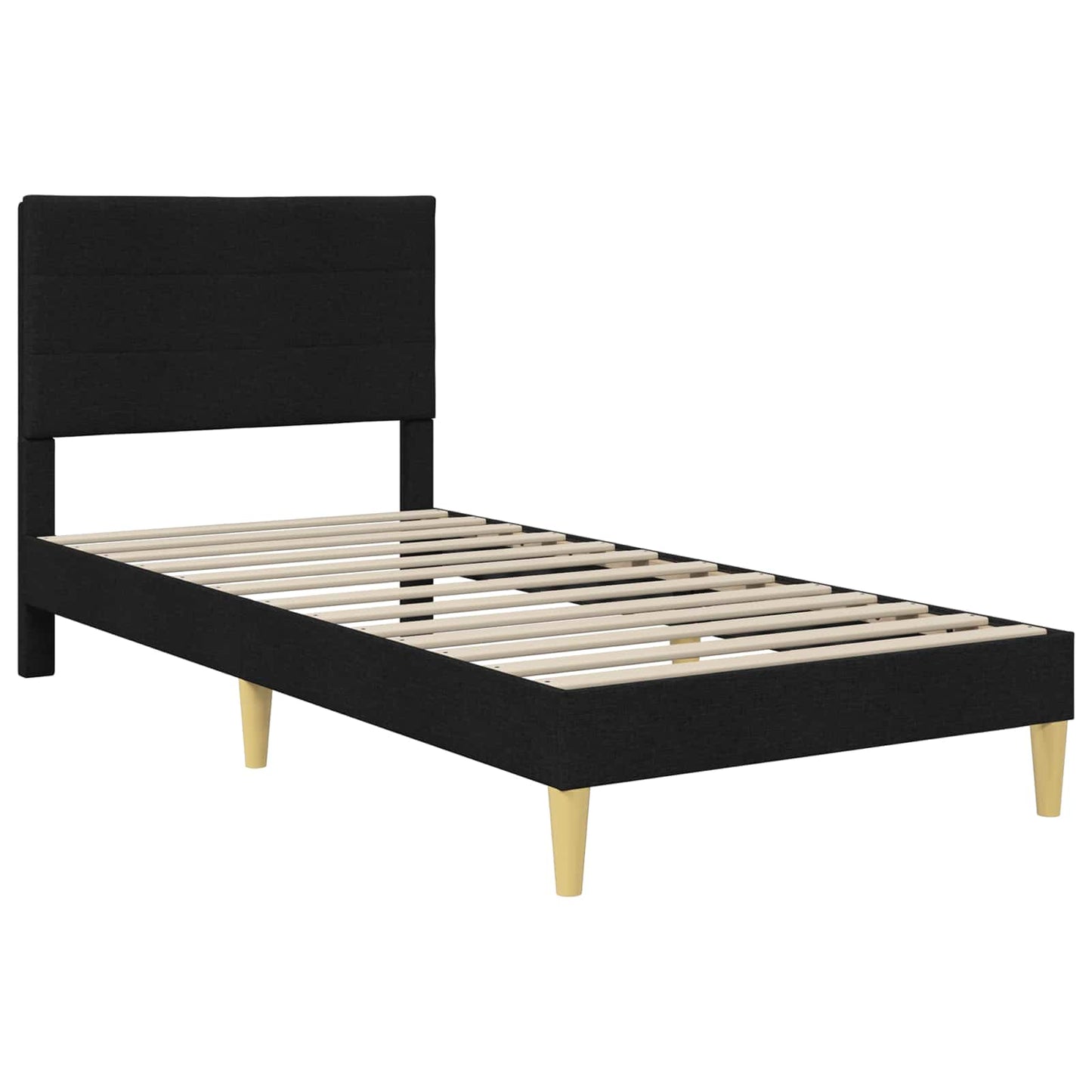 Struttura del letto Nero 80 x 200 cm Poliestere | homemem39