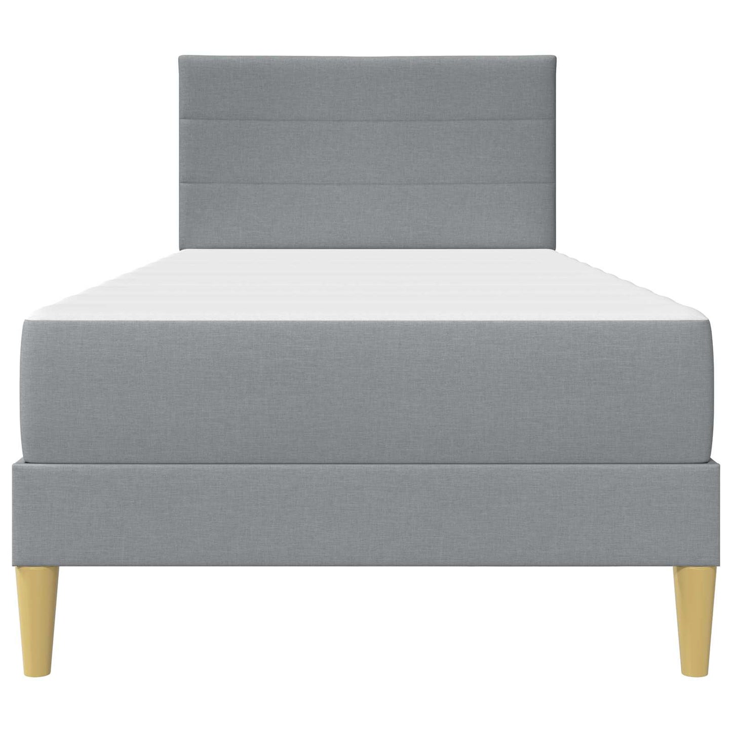 Struttura del letto Grigio chiaro 90 x 190 cm Poliestere | homemem39