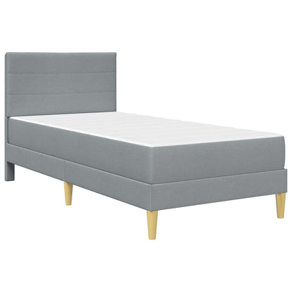 Struttura del letto Grigio chiaro 90 x 200 cm Poliestere