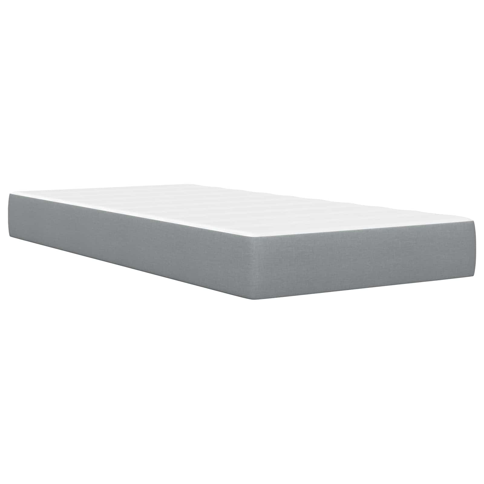 Struttura del letto Grigio chiaro 90 x 200 cm Poliestere | homemem39
