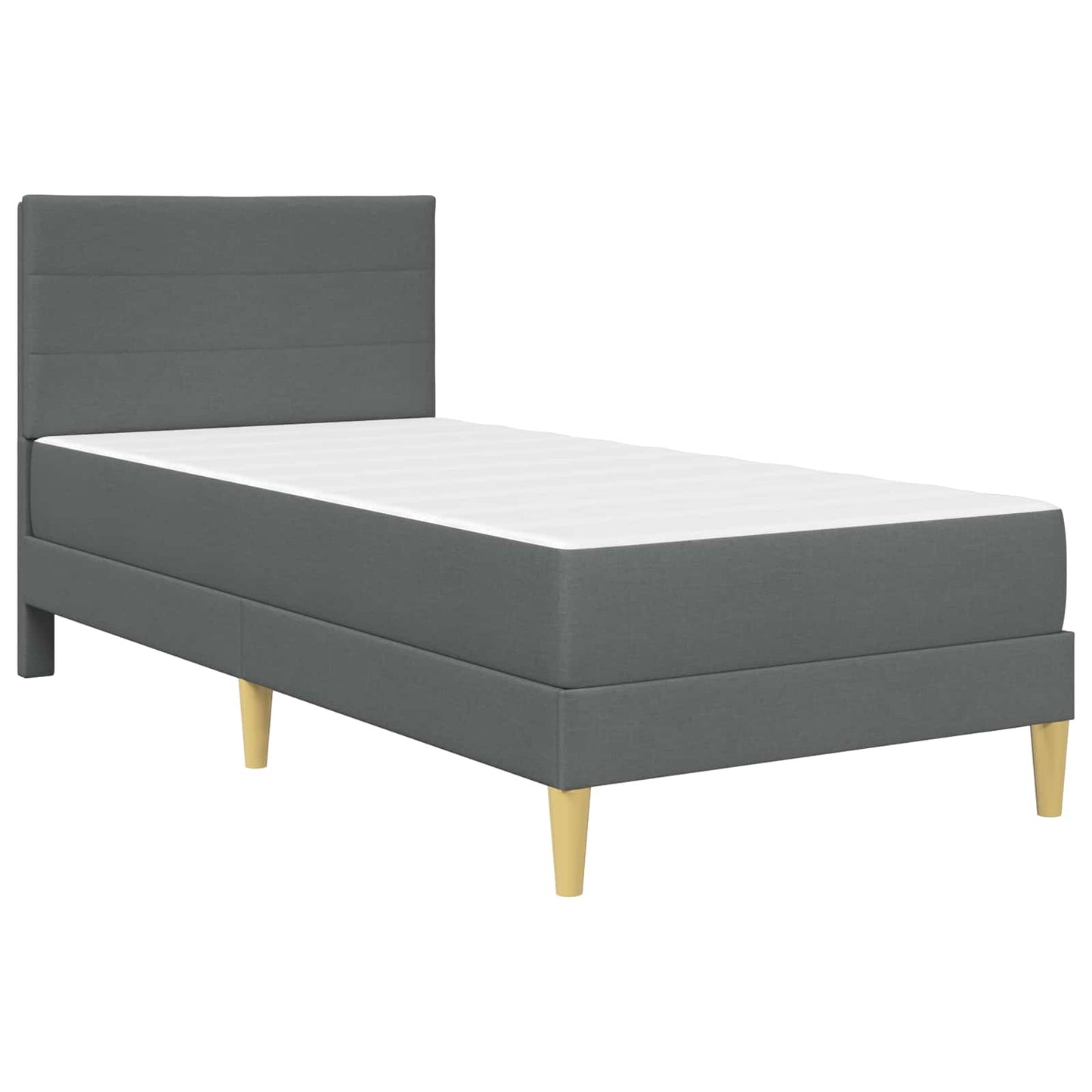 Struttura del letto Grigio scuro 90 x 200 cm Poliestere | homemem39