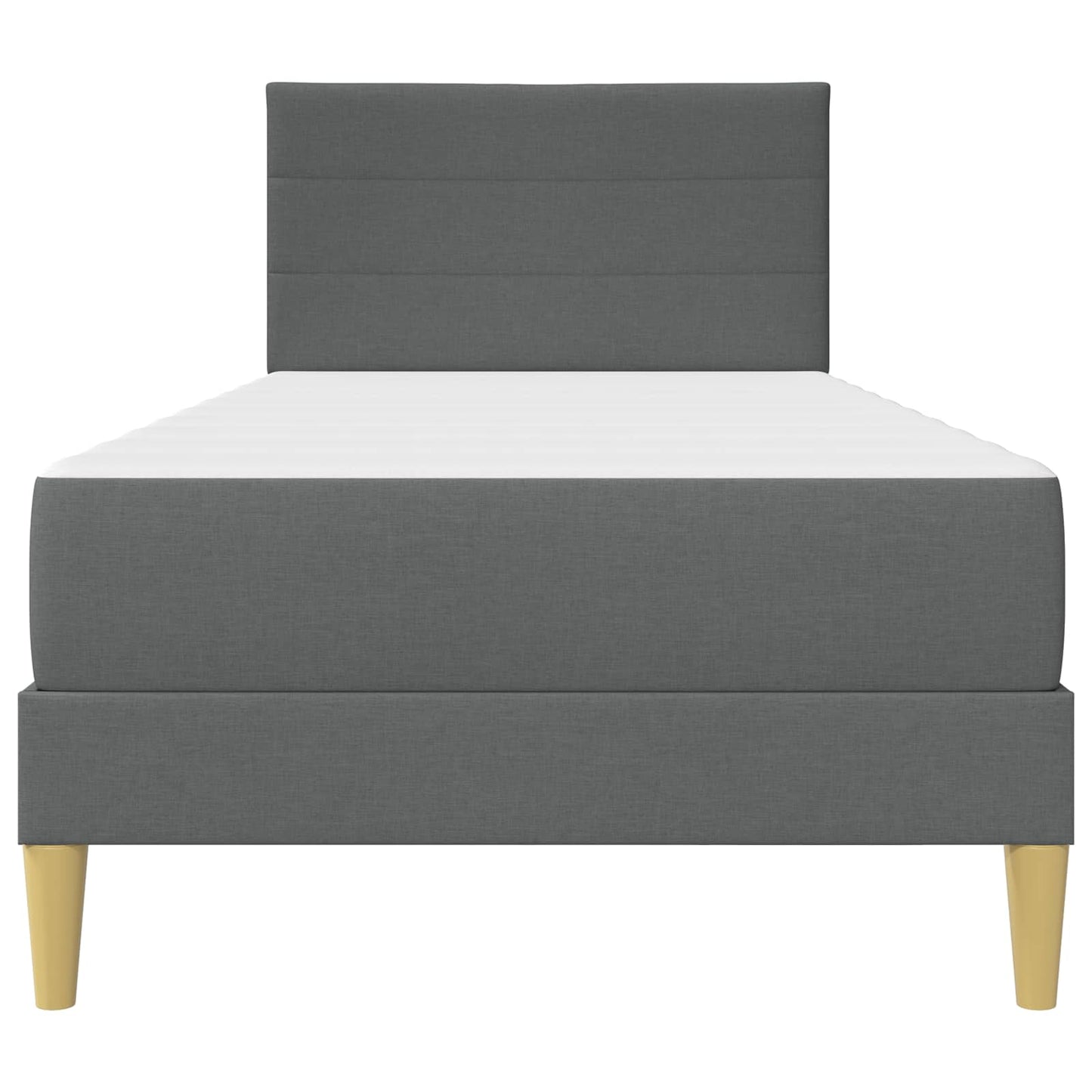 Struttura del letto Grigio scuro 90 x 200 cm Poliestere | homemem39