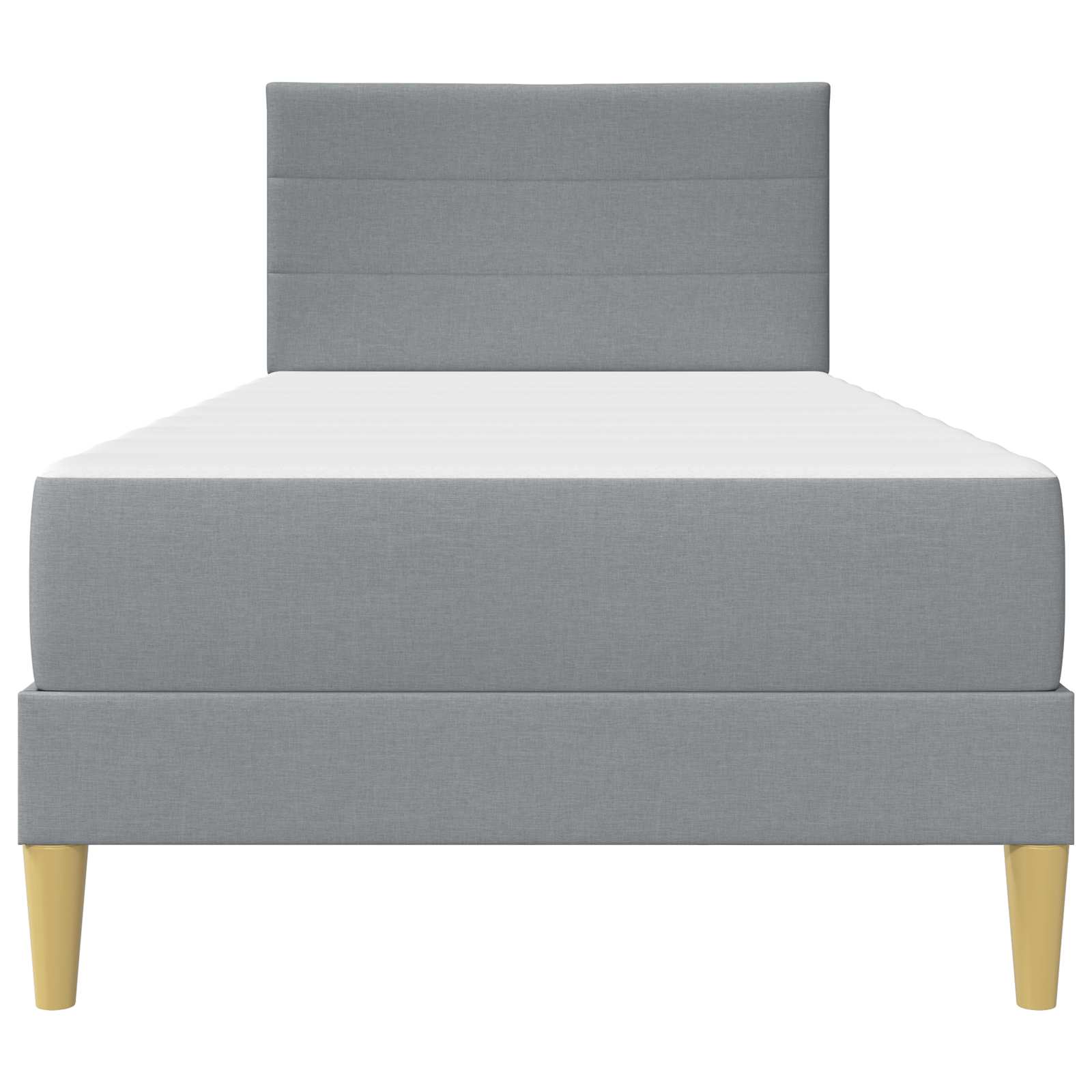 Struttura del letto Grigio chiaro 100 x 200 cm Poliestere | homemem39
