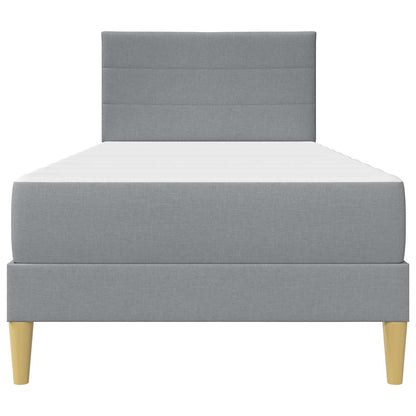 Struttura del letto Grigio chiaro 100 x 200 cm Poliestere | homemem39