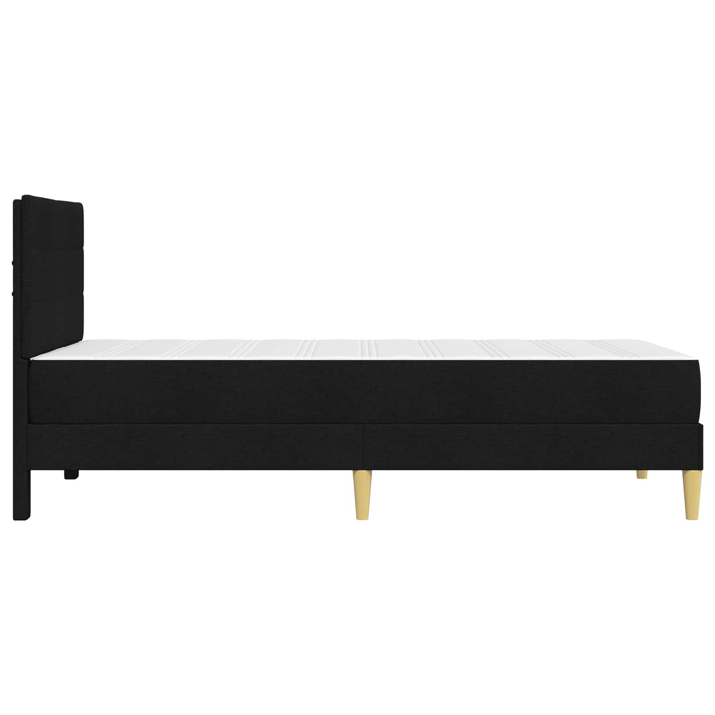 Struttura del letto Nero 100 x 200 cm Poliestere | homemem39