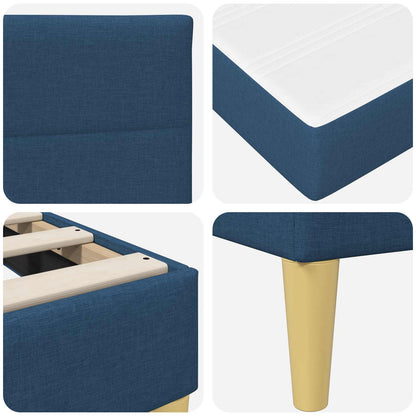 Struttura del letto Blu 100 x 200 cm Poliestere | homemem39