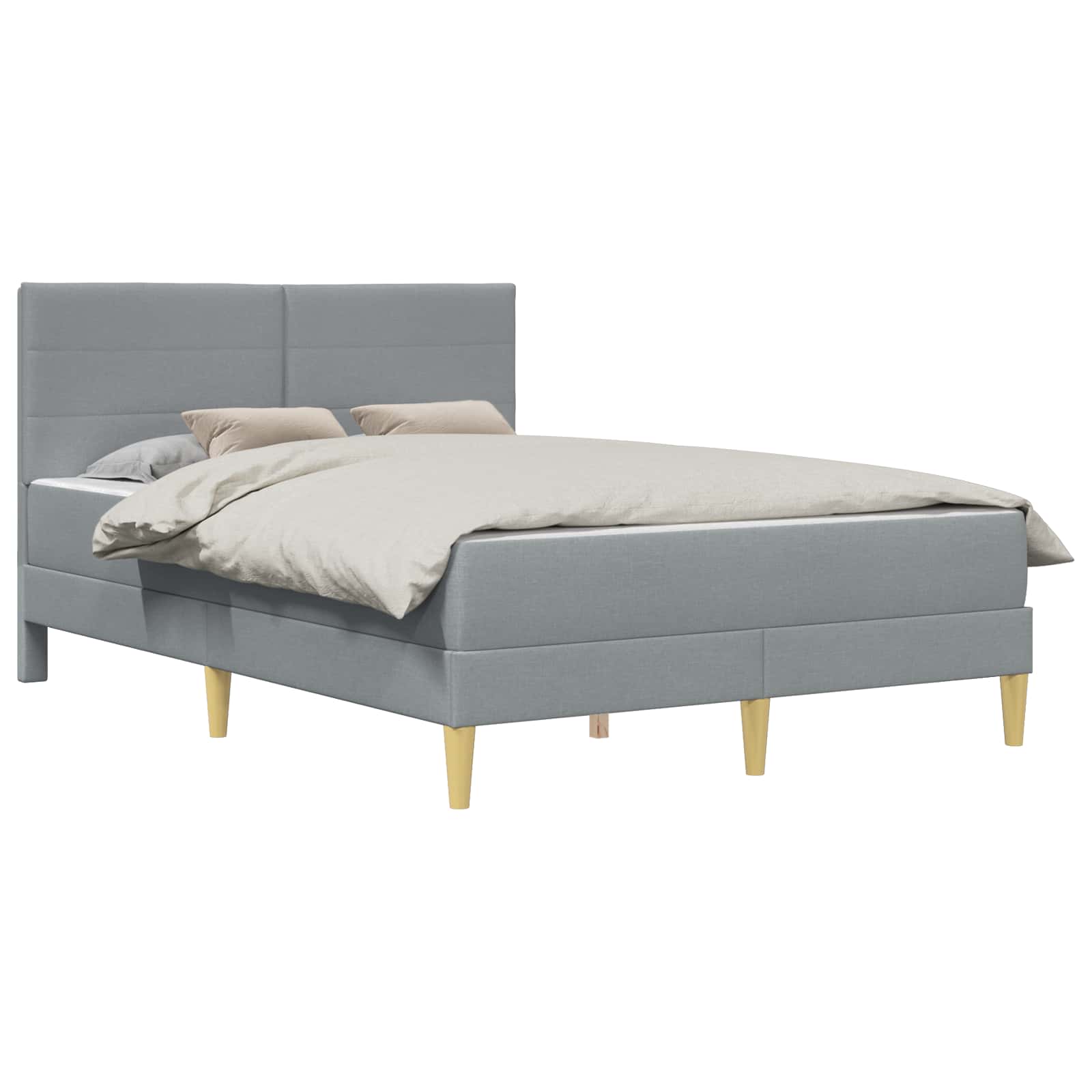 Struttura del letto Grigio chiaro 120 x 190 cm Poliestere | homemem39