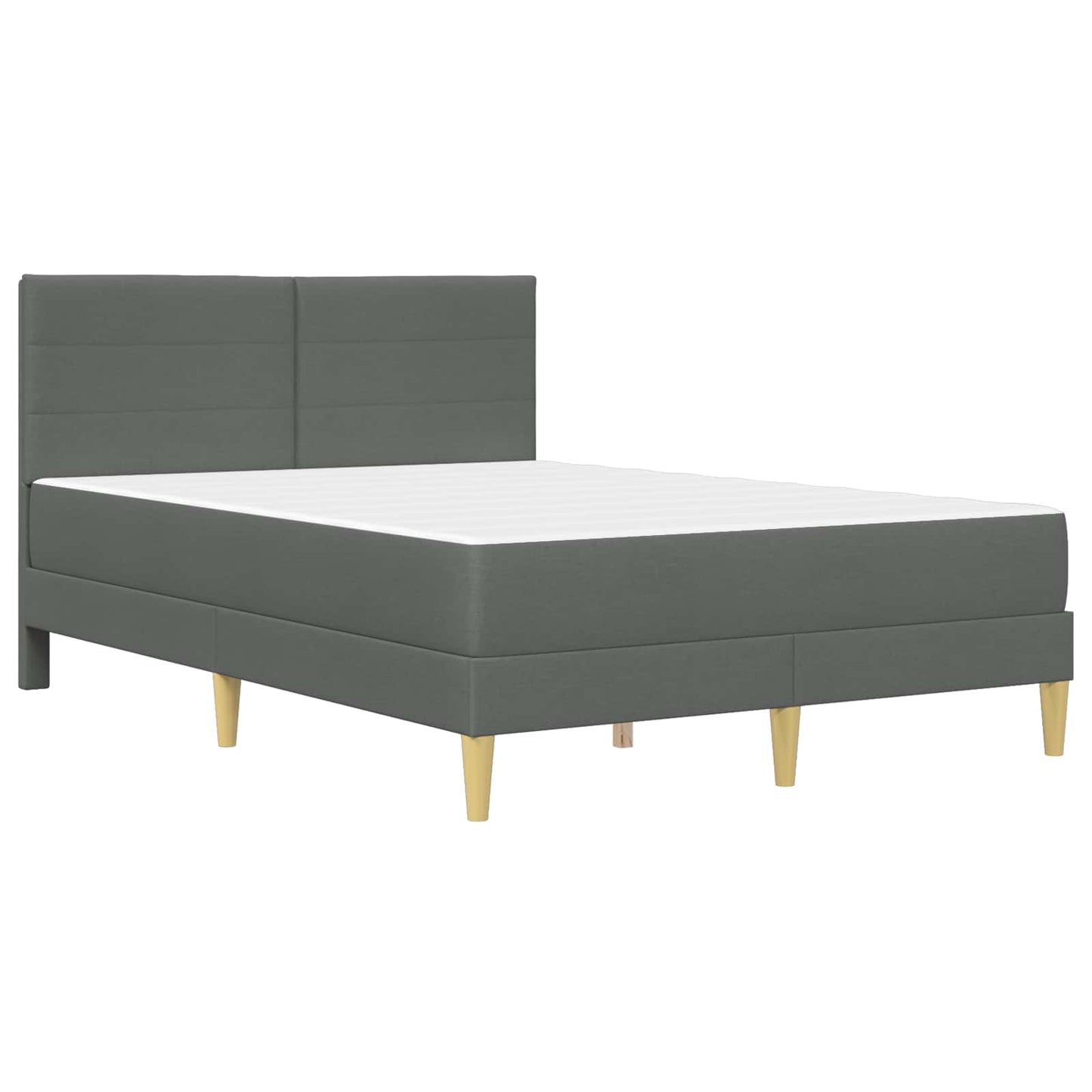 Struttura del letto Grigio scuro 140 x 190 cm Poliestere | homemem39