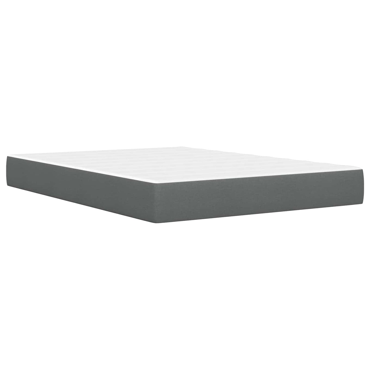 Struttura del letto Grigio scuro 140 x 190 cm Poliestere | homemem39