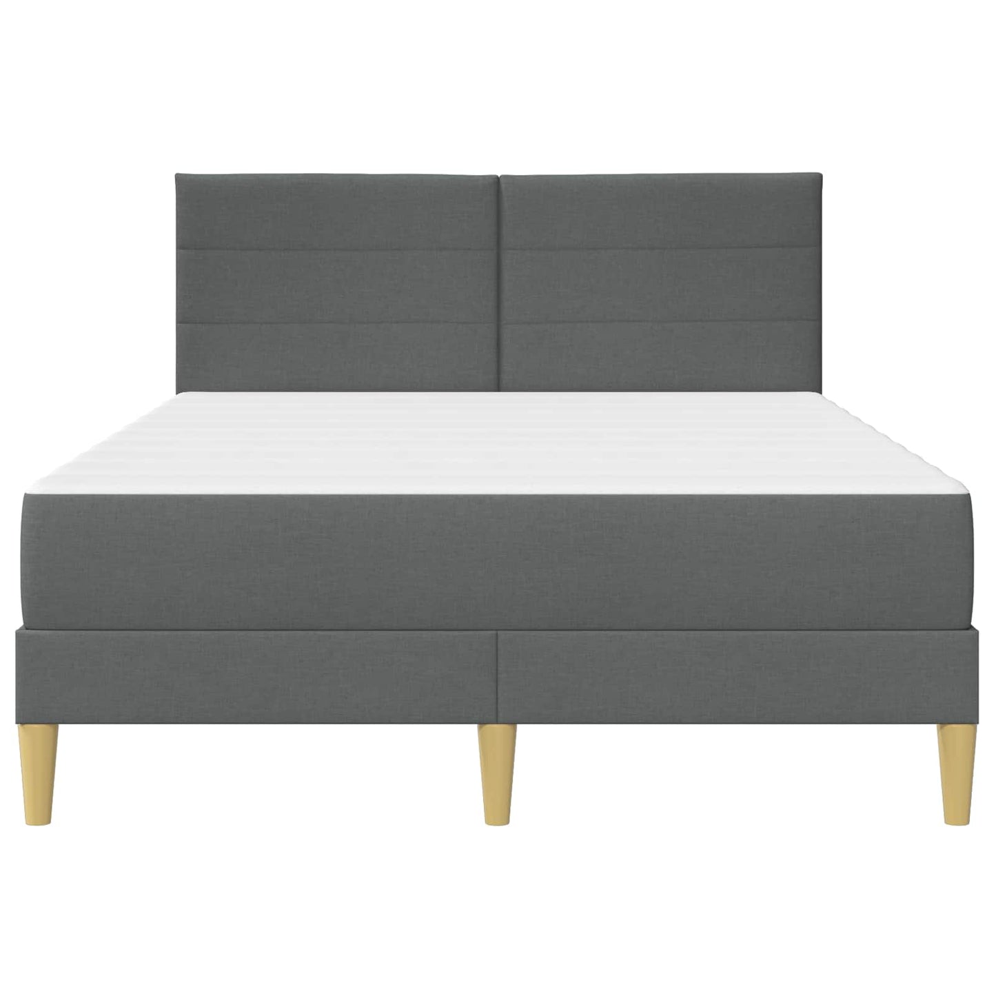 Struttura del letto Grigio scuro 140 x 190 cm Poliestere | homemem39