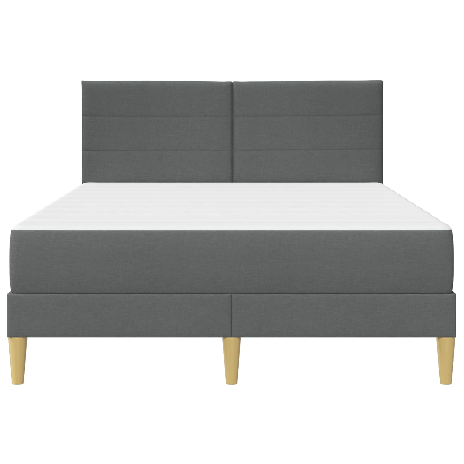 Struttura del letto Grigio scuro 140 x 190 cm Poliestere | homemem39