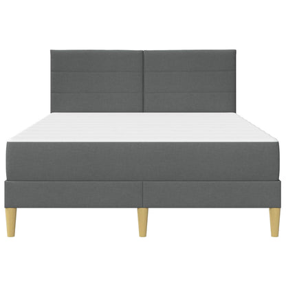 Struttura del letto Grigio scuro 140 x 190 cm Poliestere | homemem39